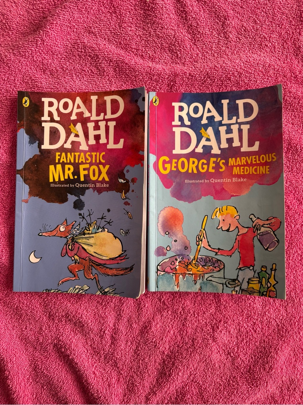 Roald Dahl Fantastic Mr Fox George’s Marvellous Medicine 2 Book Lot